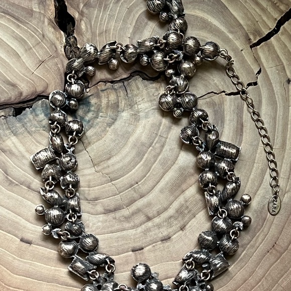 Brass Tone Statement Necklace Zara - Picture 3 of 6